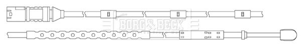 BORG & BECK Сигнализатор, износ тормозных колодок BWL3111